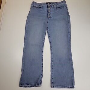 Banana‎ Republic Jeans Mens 31 Blue Straight Leg Button Fly 100% Cotton Denim